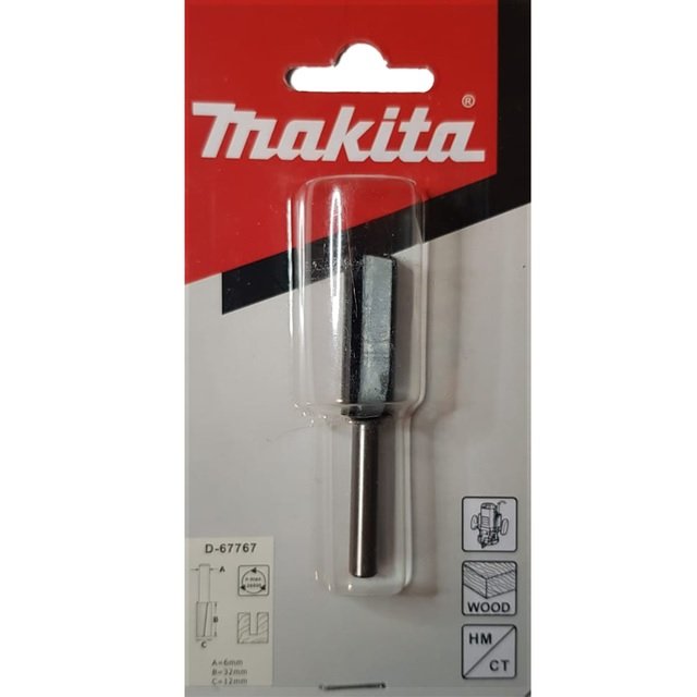 Fresa Paralela Corte 12mm Haste 6mm - Makita D-67767