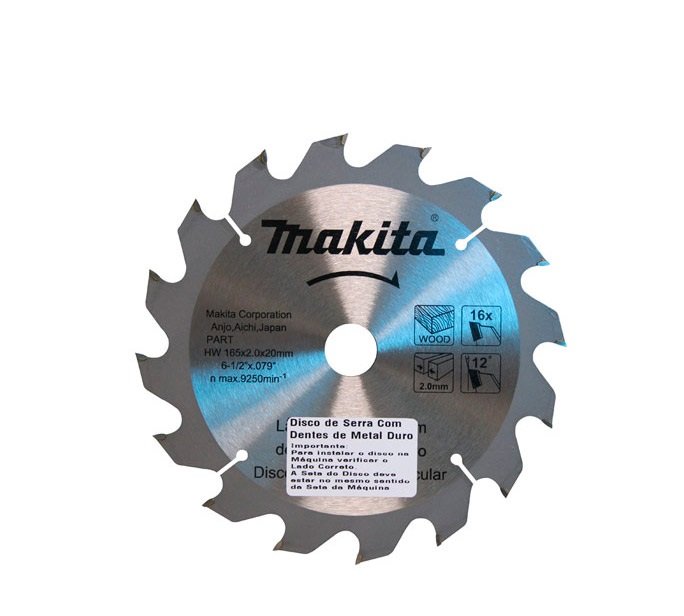 Lâmina de Serra 185 x 20mm 24 Dentes Para Madeira - D-03355 - Makita -