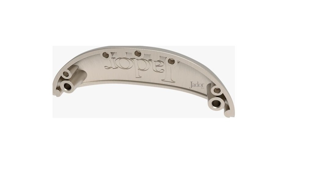 Puxador Concha De Sobrepor Lunar Niquel Escovado 64mm JAD3531