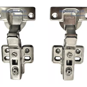 CONJUNTO COM 2 DOBRADIA INOX CURVA COMA AMORTECEDOR 7213