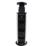 TORRE POWER PLUG DE 3 TOMADAS 2USB 16A PRETO 11599