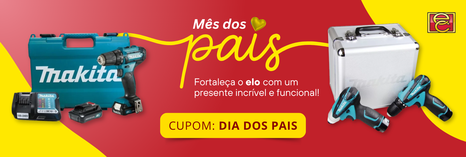 banner caixa e maleta
