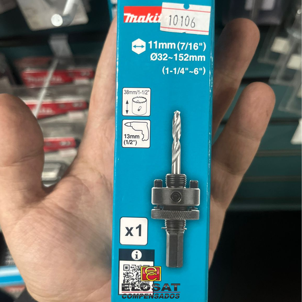Adaptador para Serra Copo 32-152Mm D-17186 Makita -
